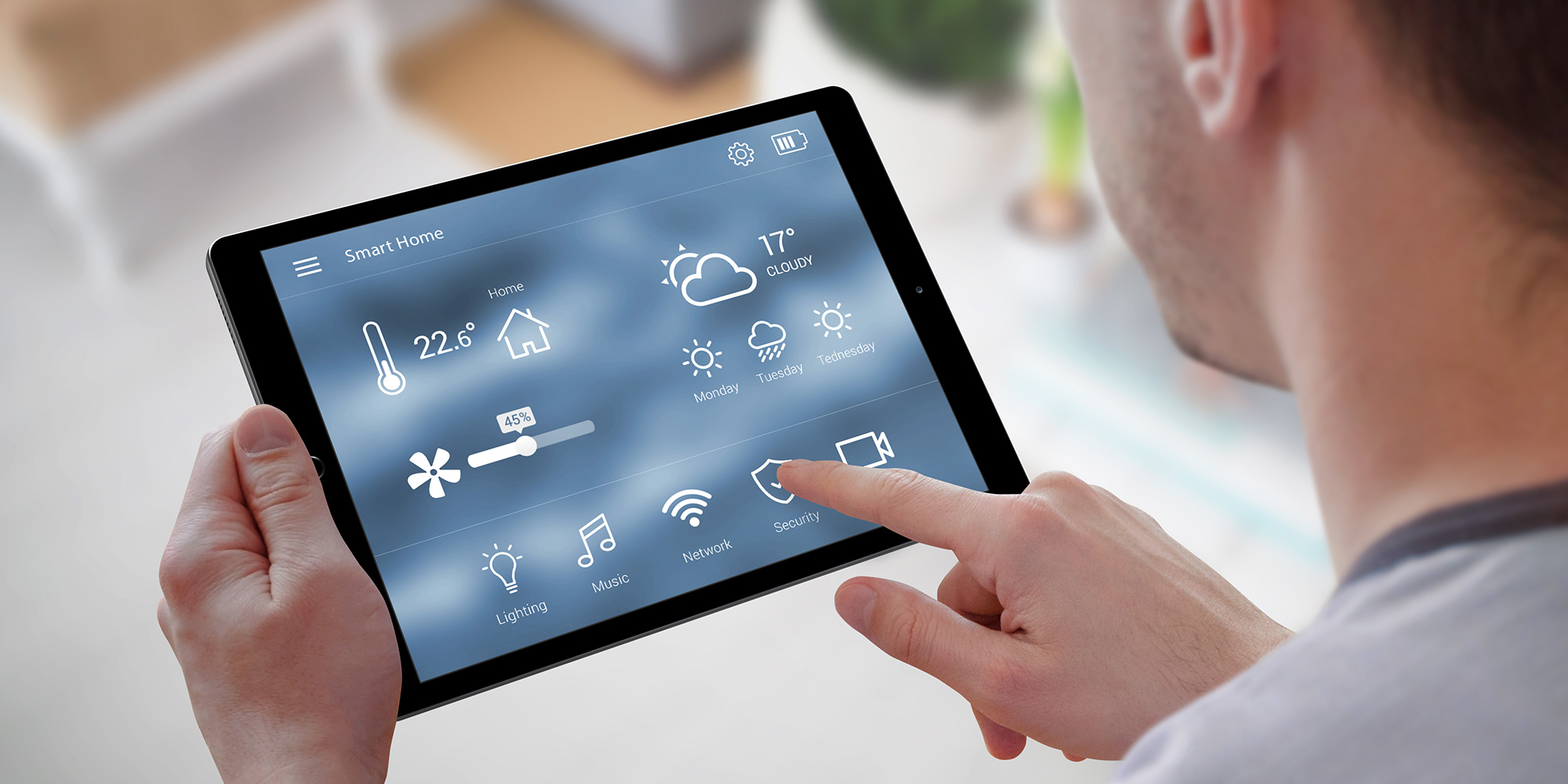Smart home, control your home with your iPad